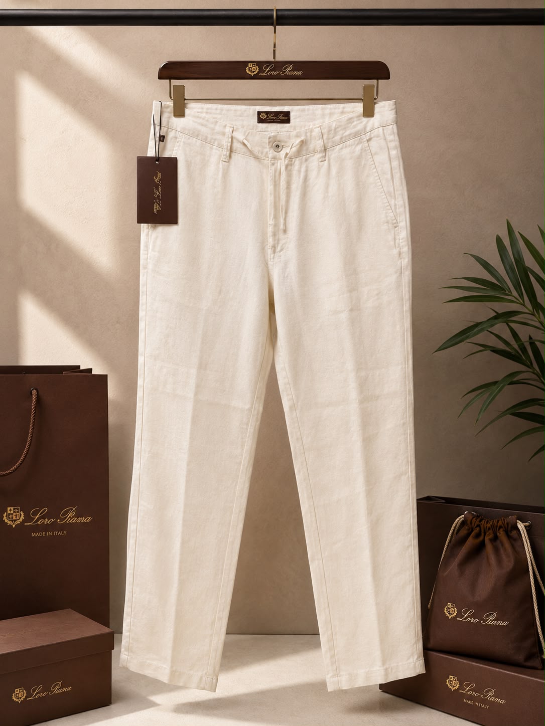 Linen Luxe Straight Fit Pants