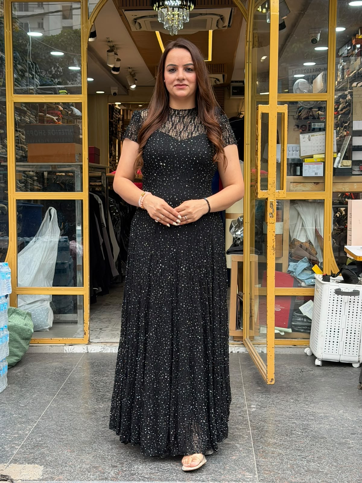 Lace Elegance Maxi Dress (Women)