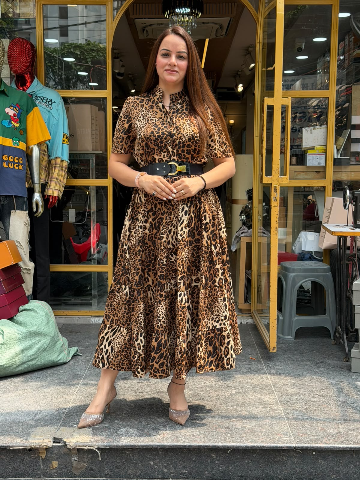 Wild Elegance Leopard Maxi Dress