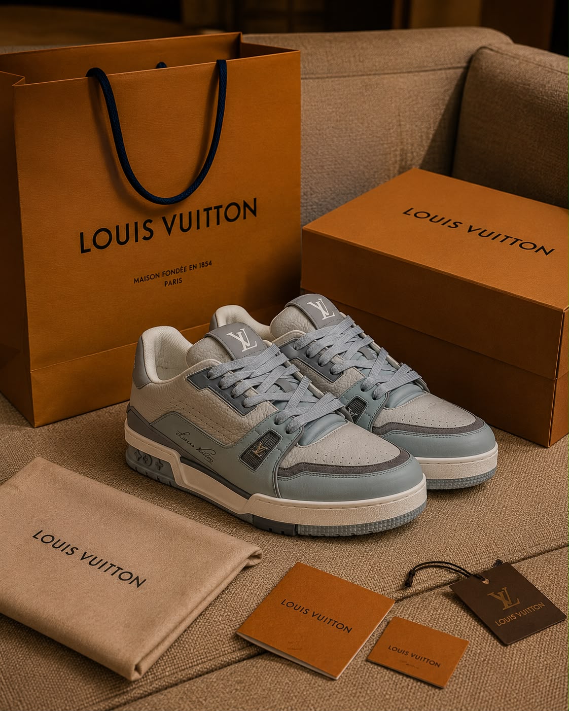 Premium Luxury Leather Sneakers (Men)
