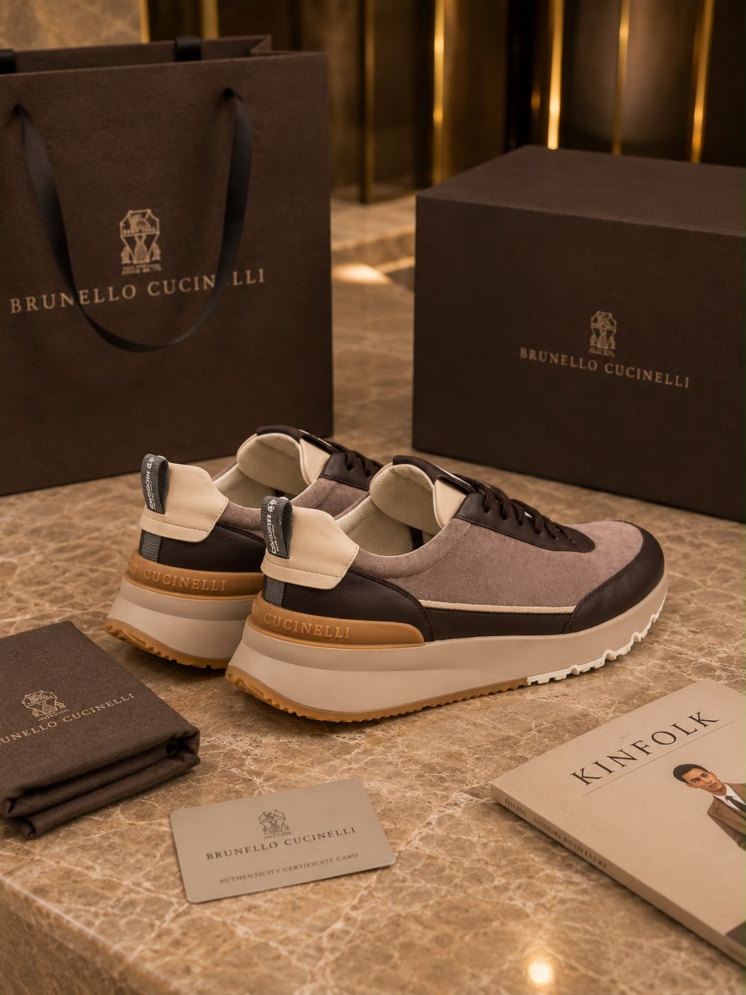 Men's Crafted Suede Low-Top Lifestyle Sneakers