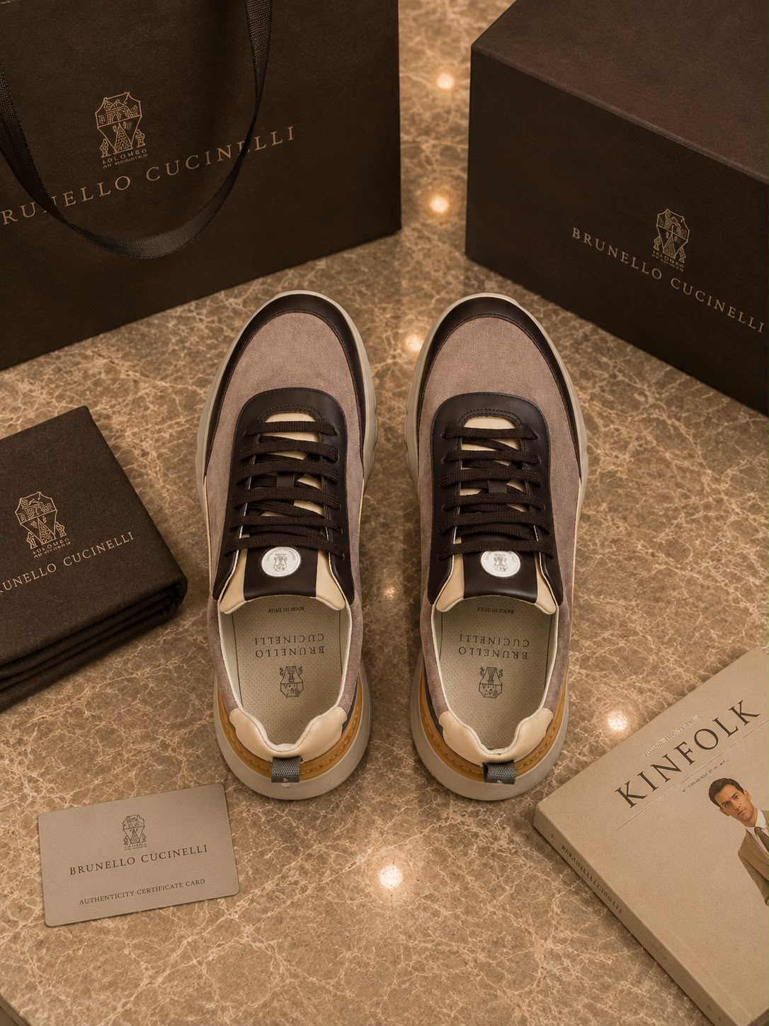 Men's Crafted Suede Low-Top Lifestyle Sneakers