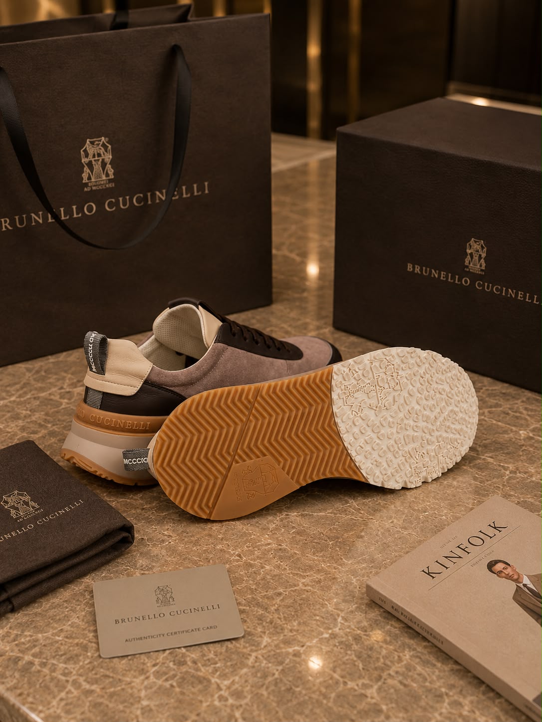 Men's Crafted Suede Low-Top Lifestyle Sneakers