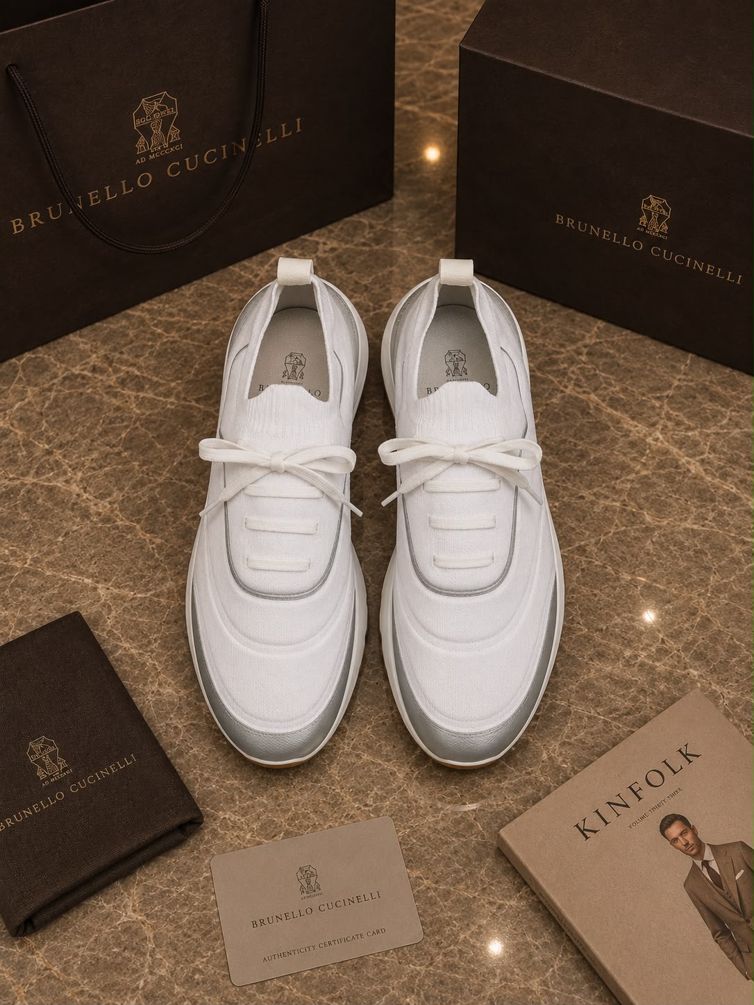 Men's Signature Lightweight Sock-Fit Lifestyle Sneakers