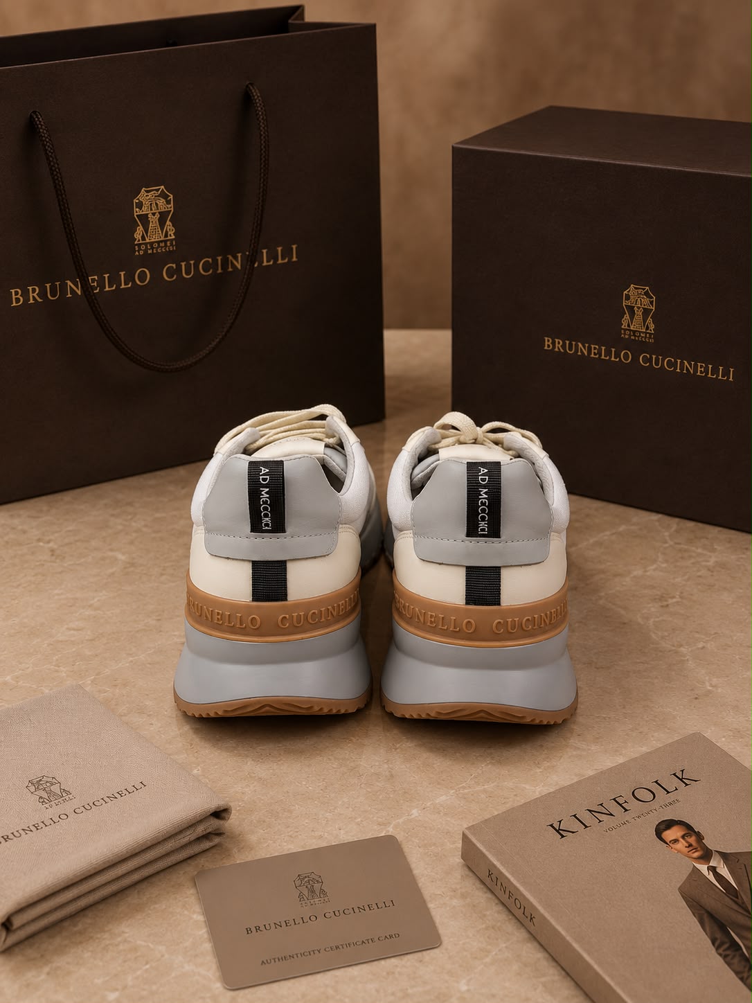 Men's Heritage Suede-Panel Runner-Style Sneakers