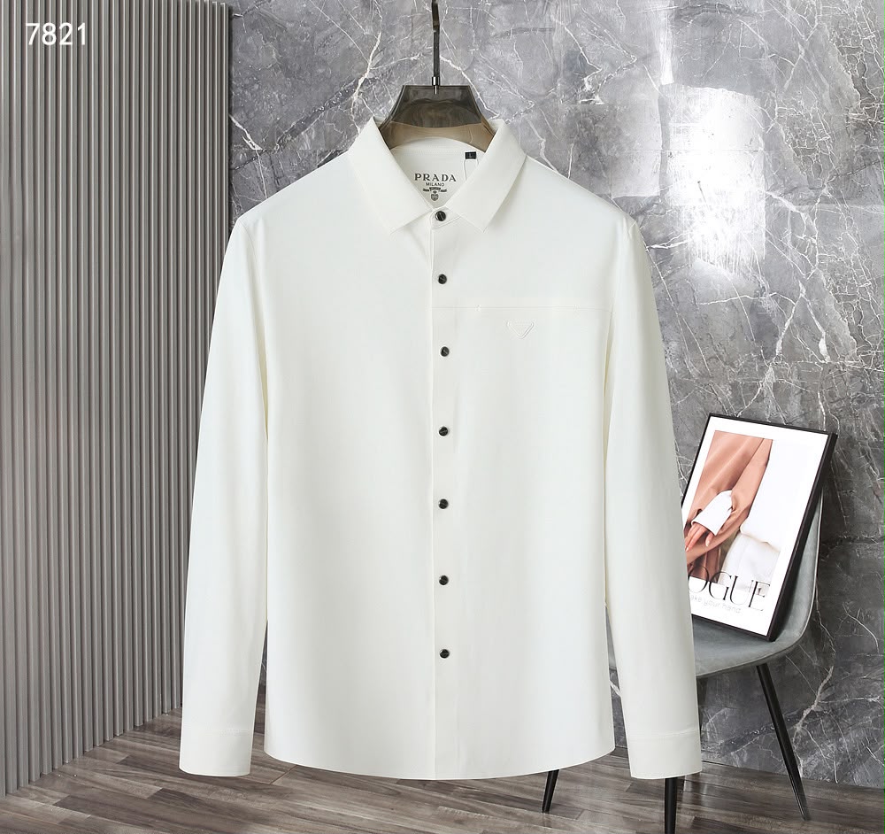 Premium Silk Blend Long-Sleeve Shirt