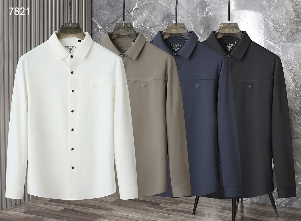 Premium Silk Blend Long-Sleeve Shirt