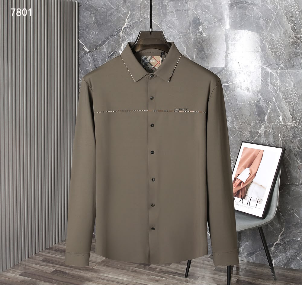 Men’s Pre-Winter Check-Accent Long Sleeve Casual Shirt