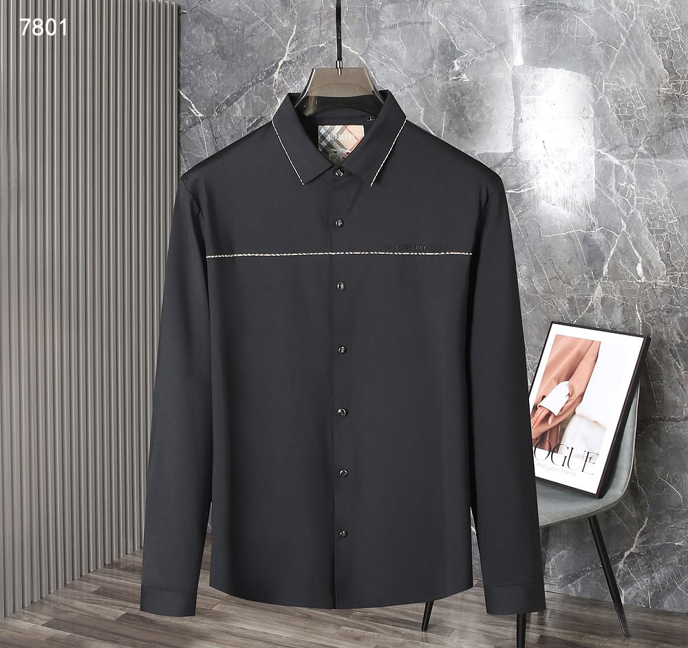 Men’s Pre-Winter Check-Accent Long Sleeve Casual Shirt