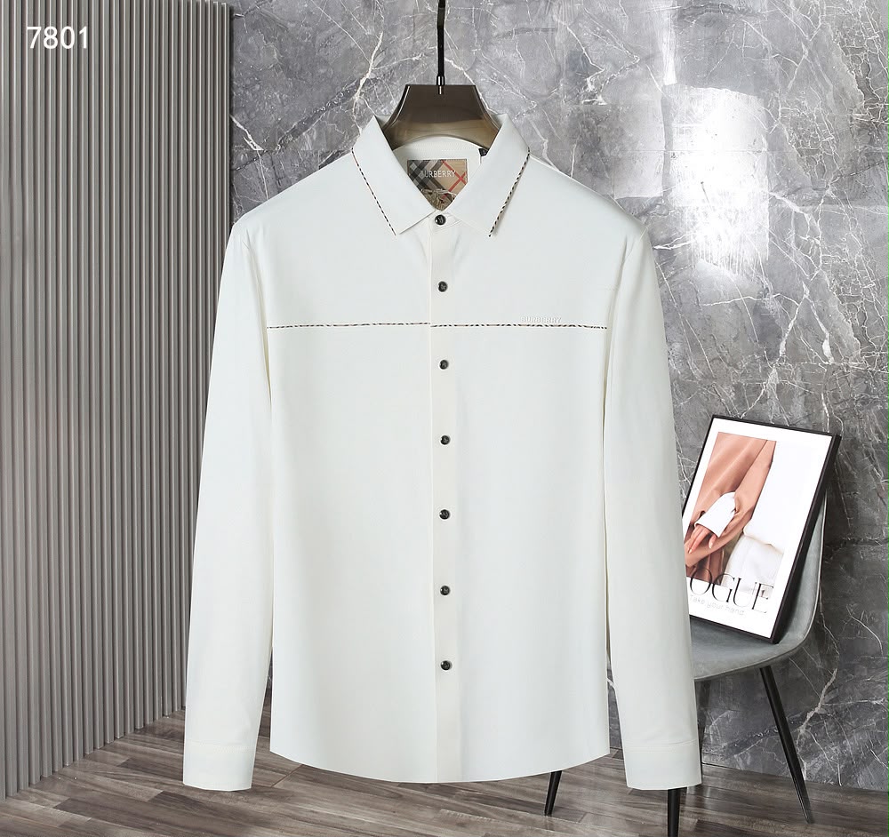 Men’s Pre-Winter Check-Accent Long Sleeve Casual Shirt
