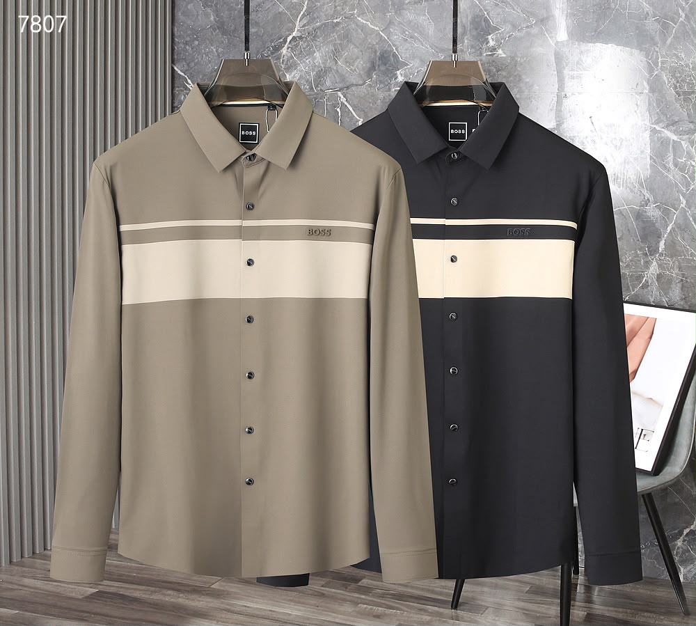 Men’s Pre-Winter Colorblock Panel Long Sleeve Shirt