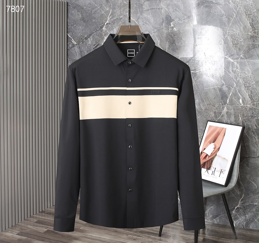Men’s Pre-Winter Colorblock Panel Long Sleeve Shirt