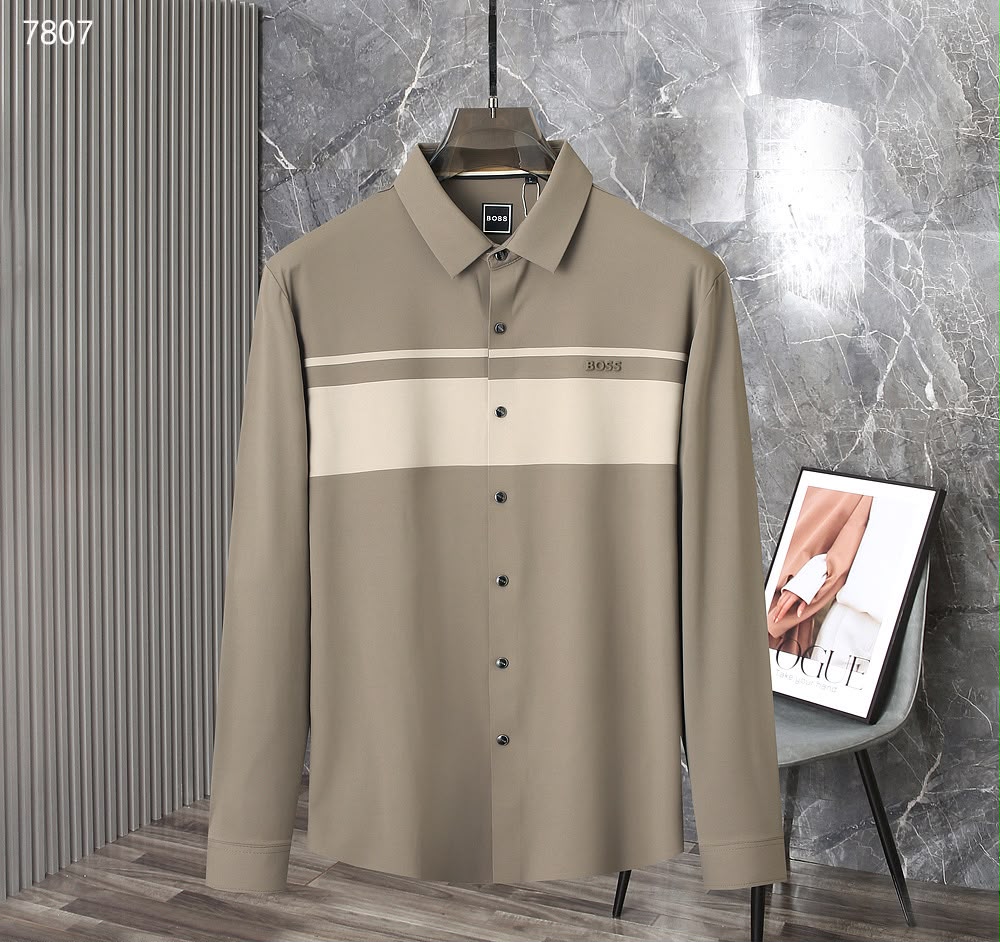 Men’s Pre-Winter Colorblock Panel Long Sleeve Shirt