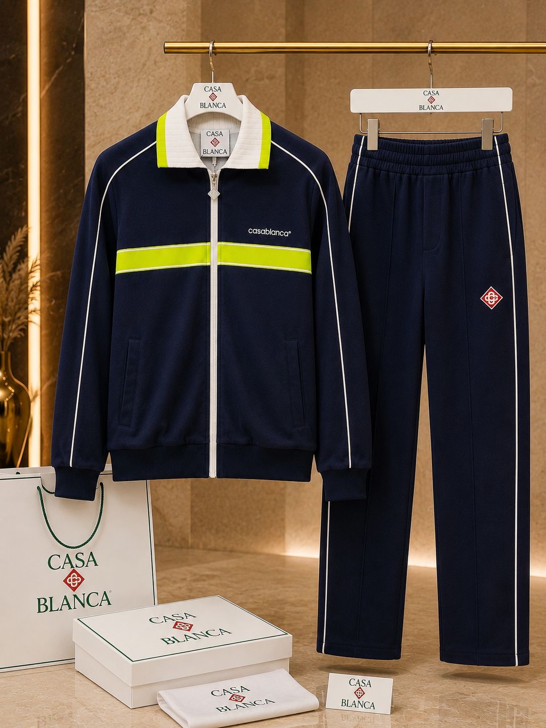 Premium Contrast Track Jacket & Jogger Set