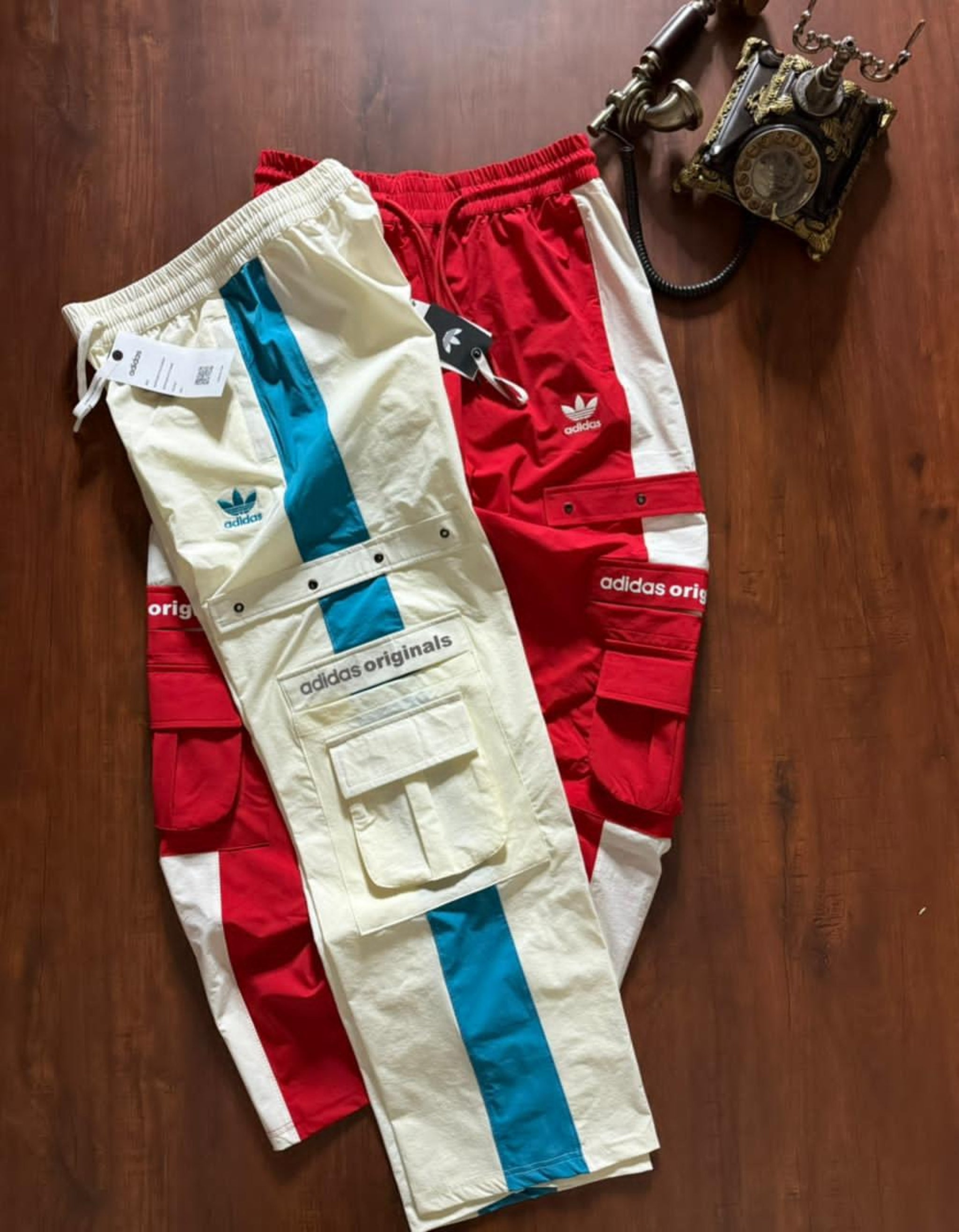 Adidas Joggers with Parachute Fabric