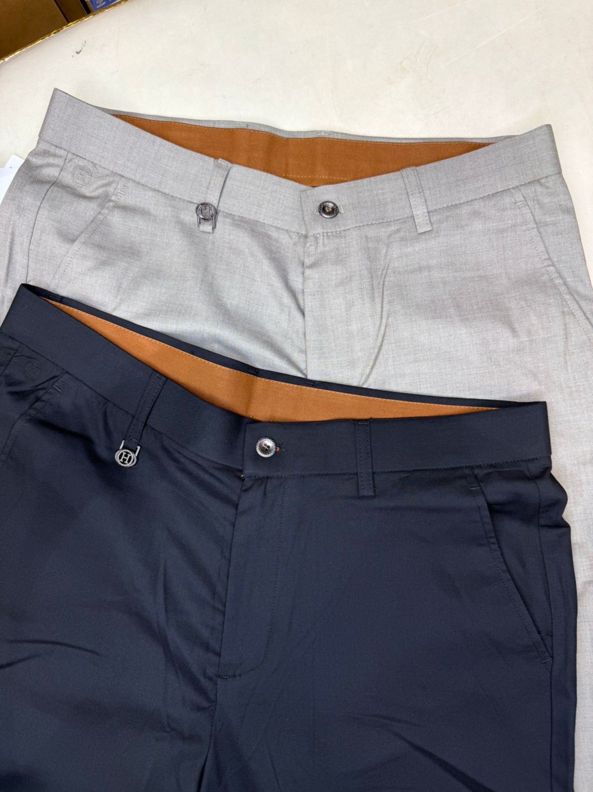Authentic Hermes-Inspired Turkish Trousers | High-End Imported Dress Pants from Turkey