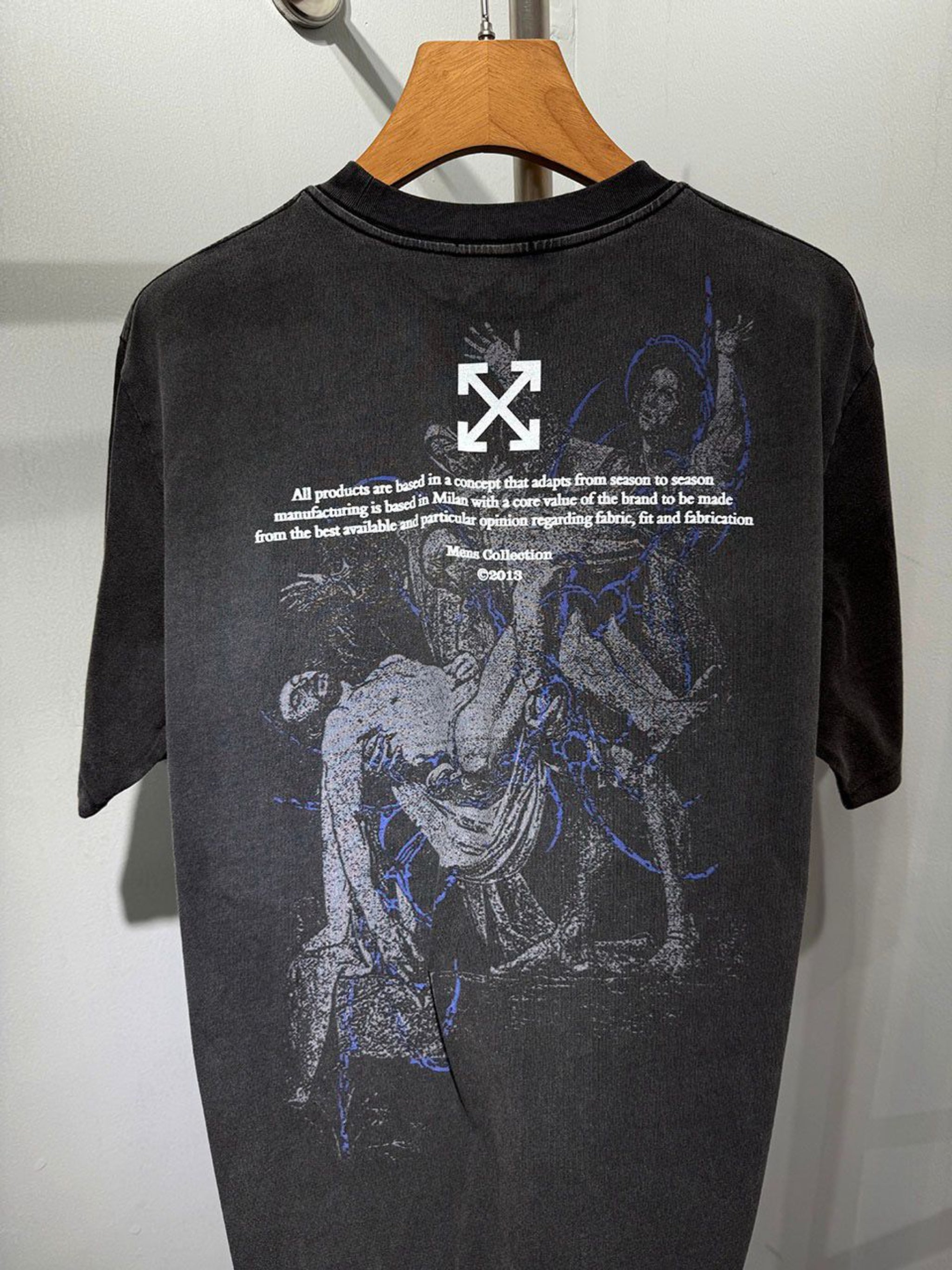 Off-White Round Neck T-Shirt - Made in Turkey, 350 GSM Fabric