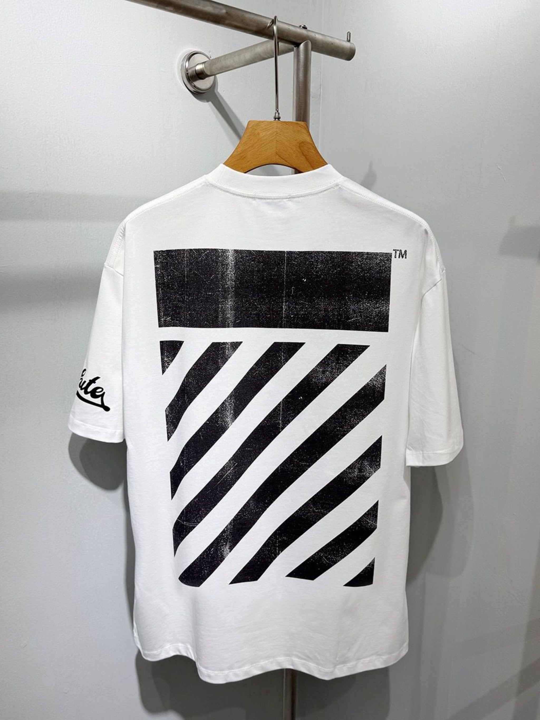 Off-White Round Neck T-Shirt - Made in Turkey, 350 GSM Fabric