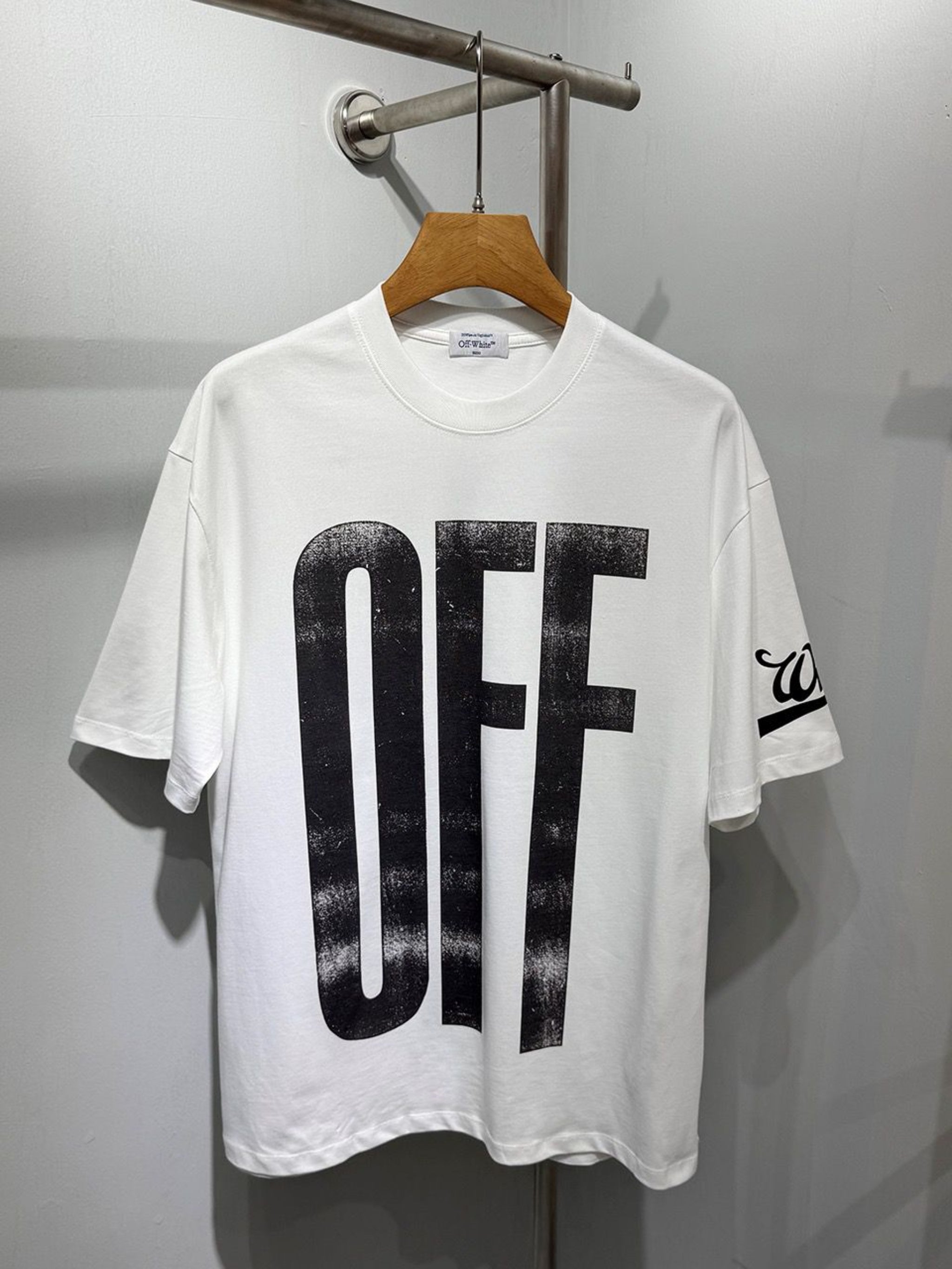 Off-White Round Neck T-Shirt - Made in Turkey, 350 GSM Fabric