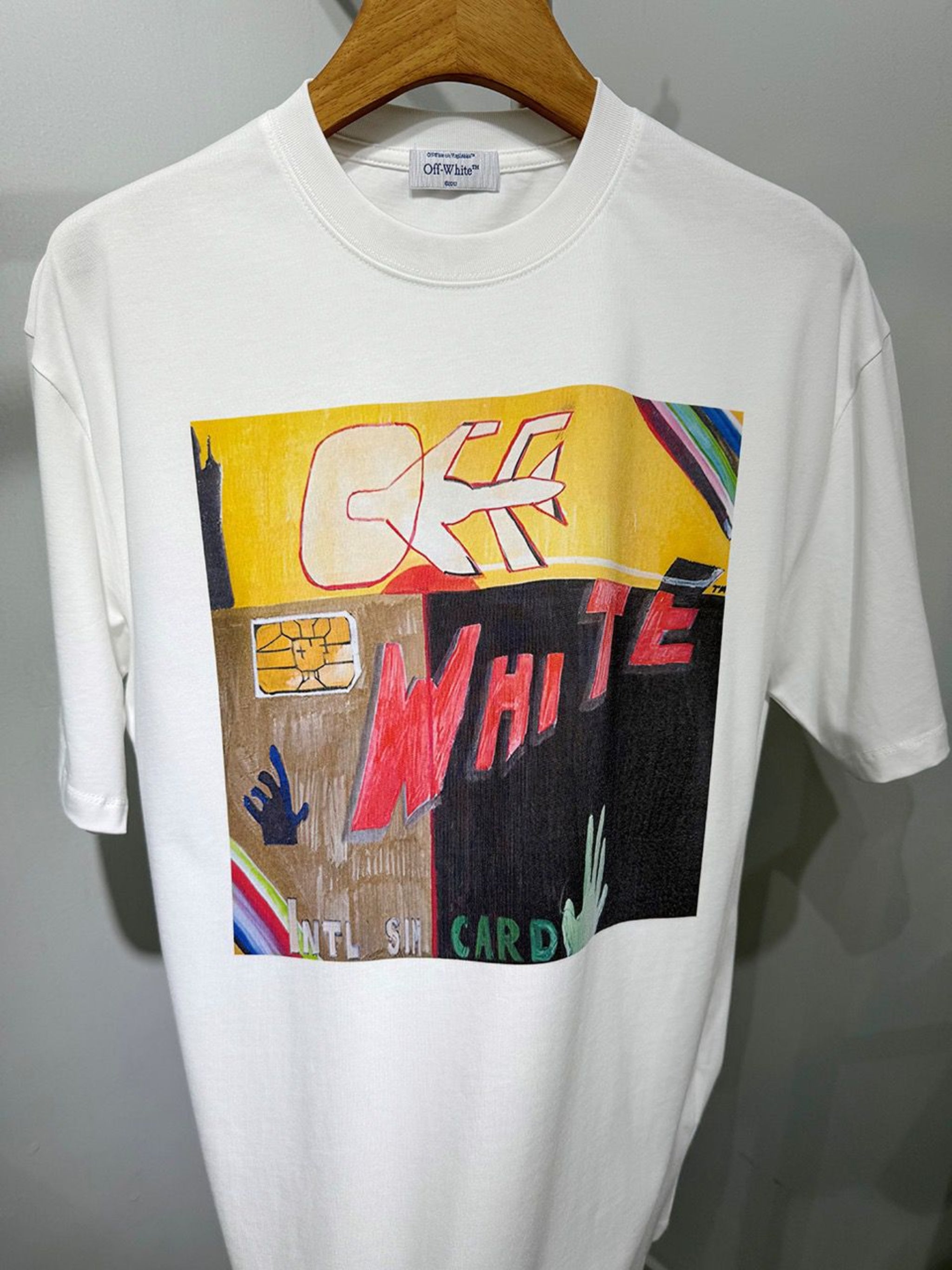 Off-White Round Neck T-Shirt - Made in Turkey, 350 GSM Fabric