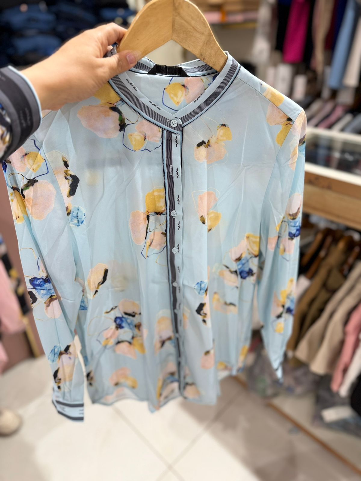 Midnight Bloom Digital Luxe Shirt