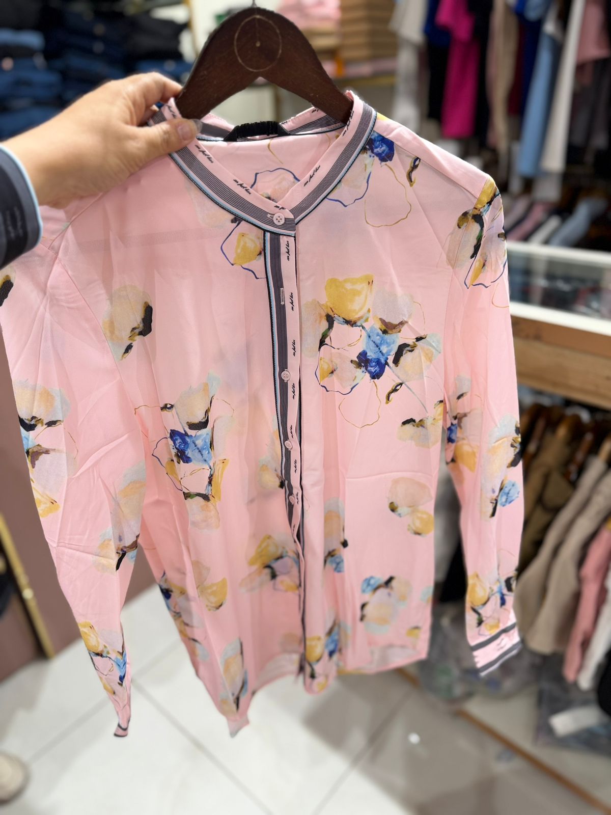 Midnight Bloom Digital Luxe Shirt