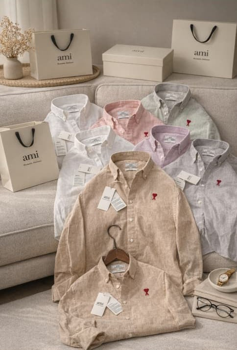 Premium Linen Embroidered Shirt – Summer Luxe Edition