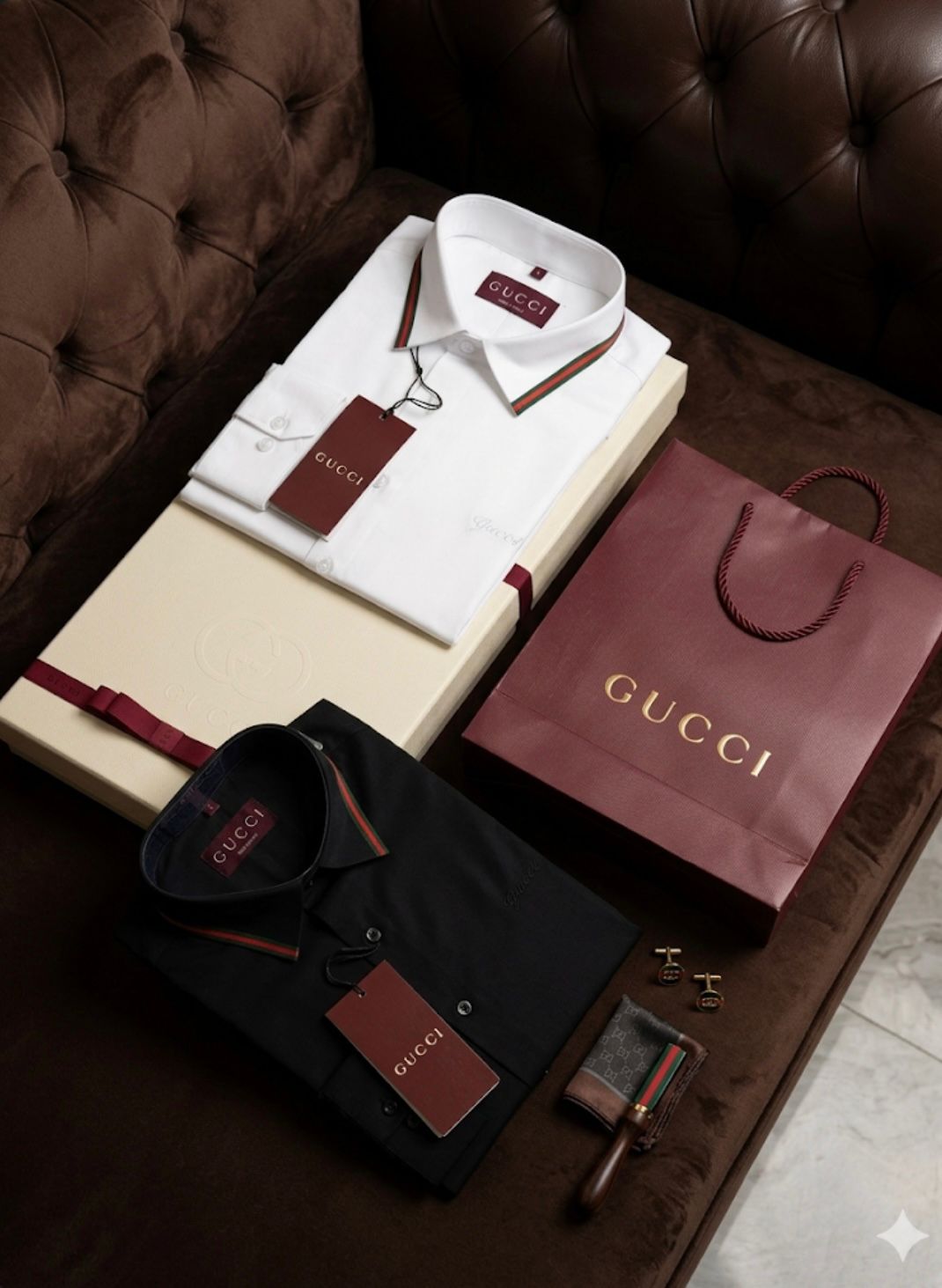Signature Stripe Collar Shirt – Premium Luxury Edition