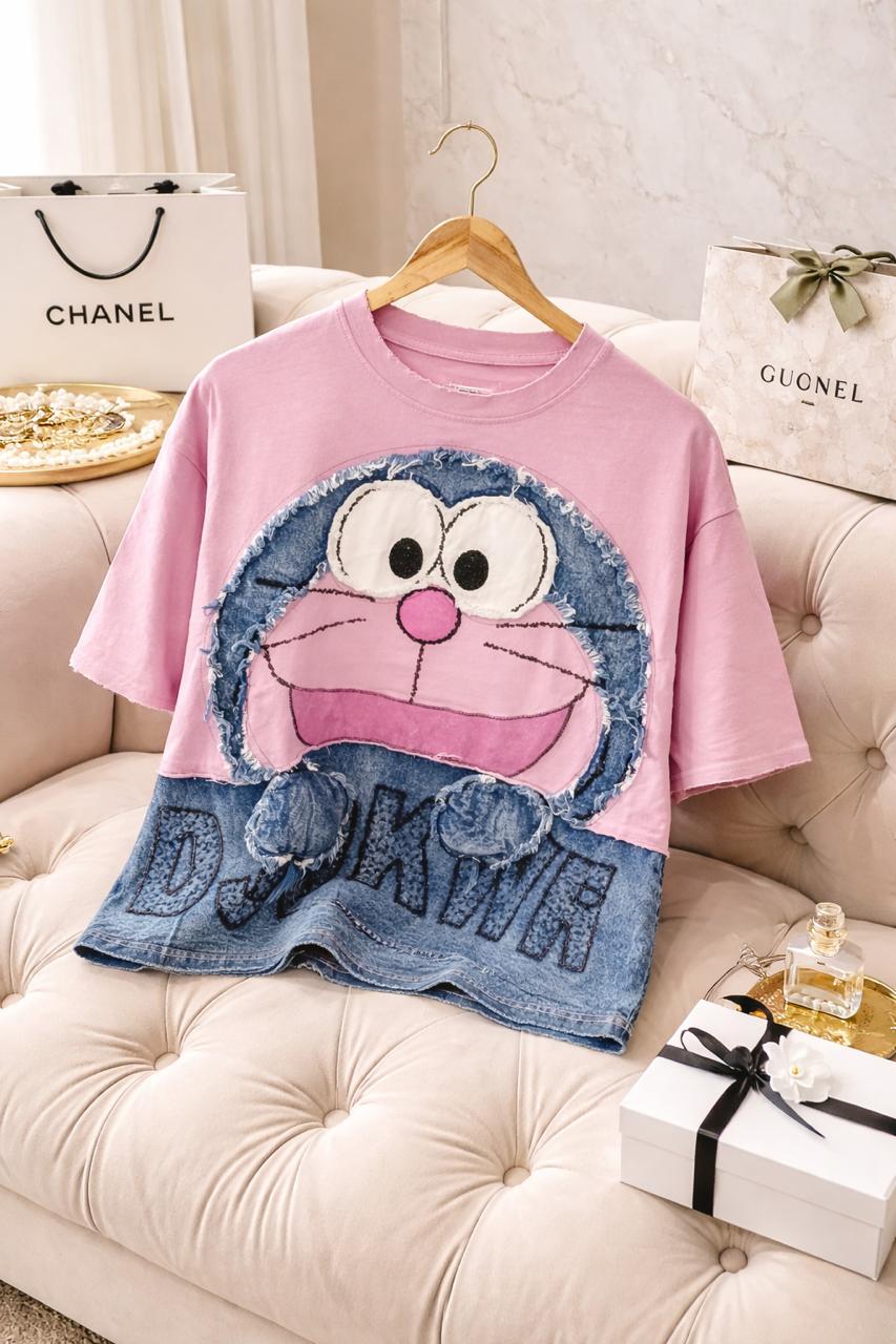 Funky Pop Art Oversized Tee – Premium Cartoon Statement T-Shirt