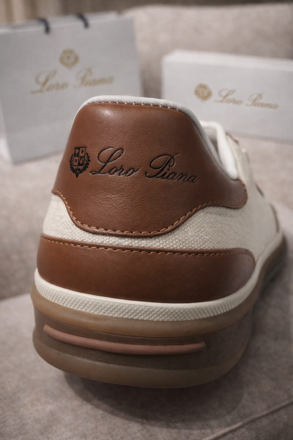Premium Leather Trim Sneakers