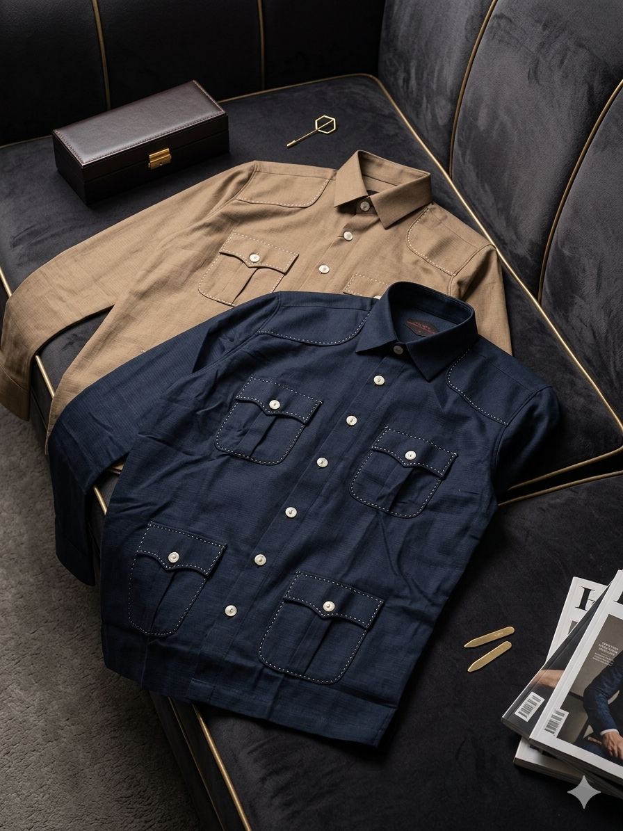 Safari Luxe Linen Hunting Shirt