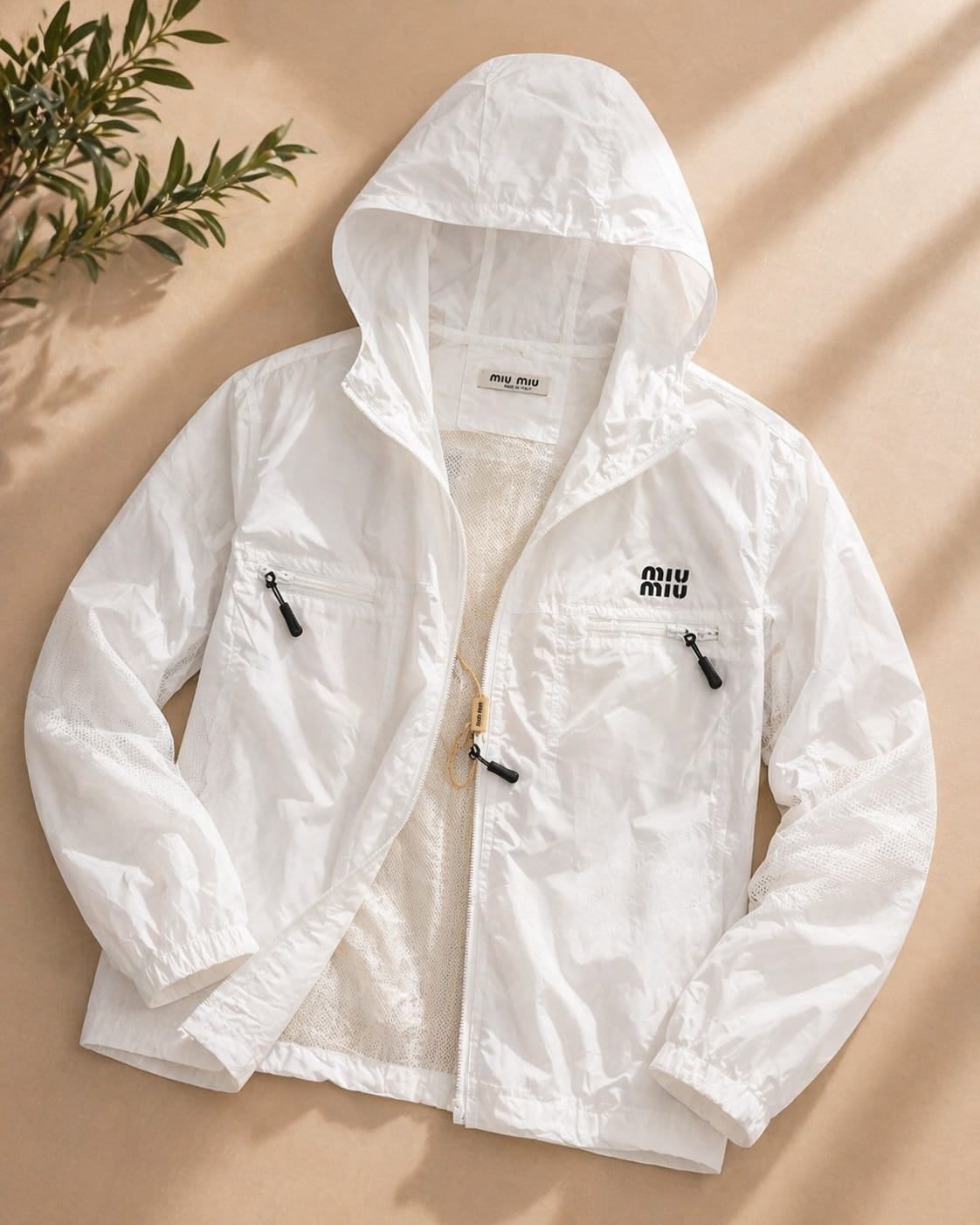 Urban Luxe Hooded Windbreaker Jacket