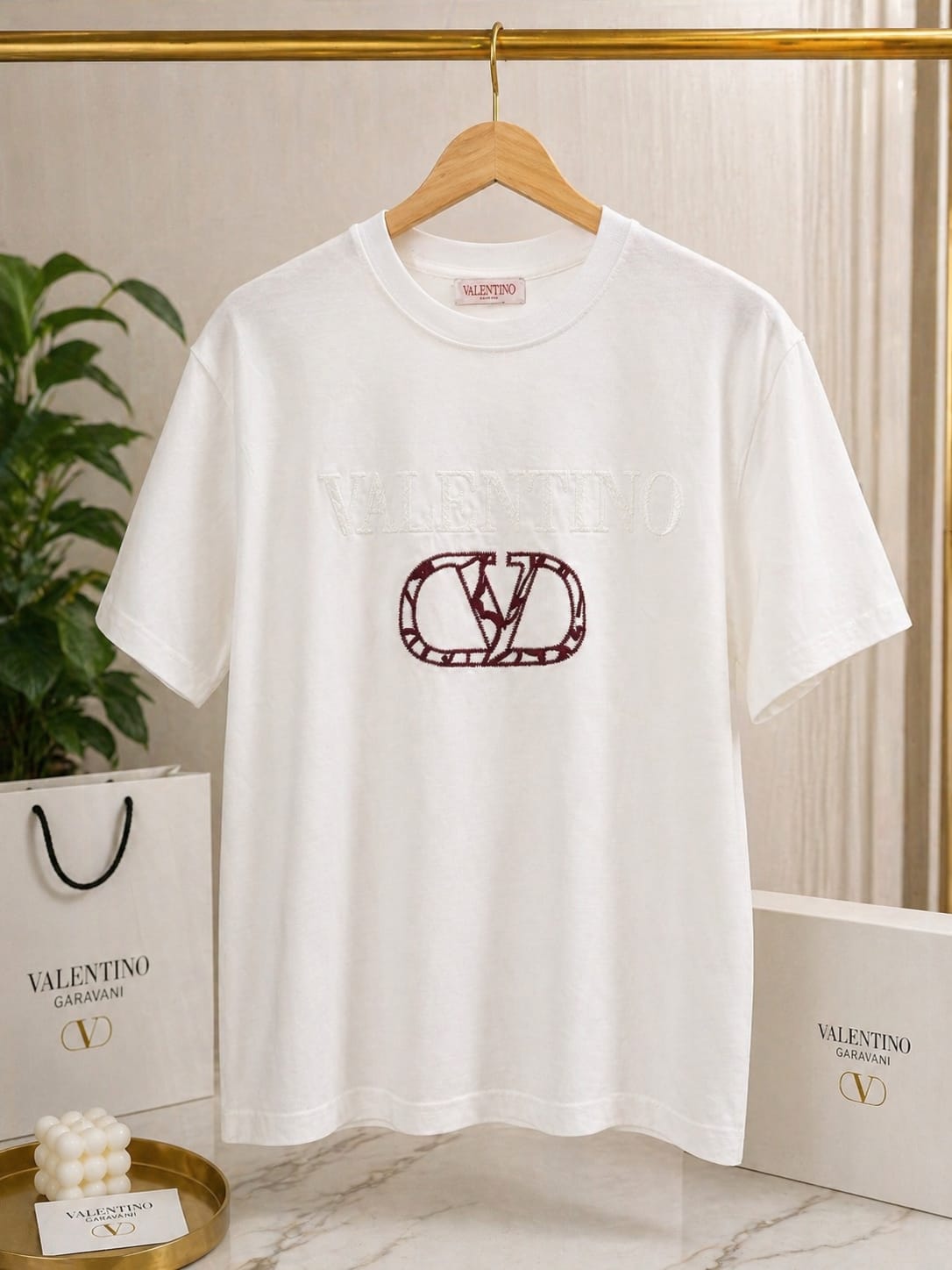 Signature Monogram Embroidered Premium Tee