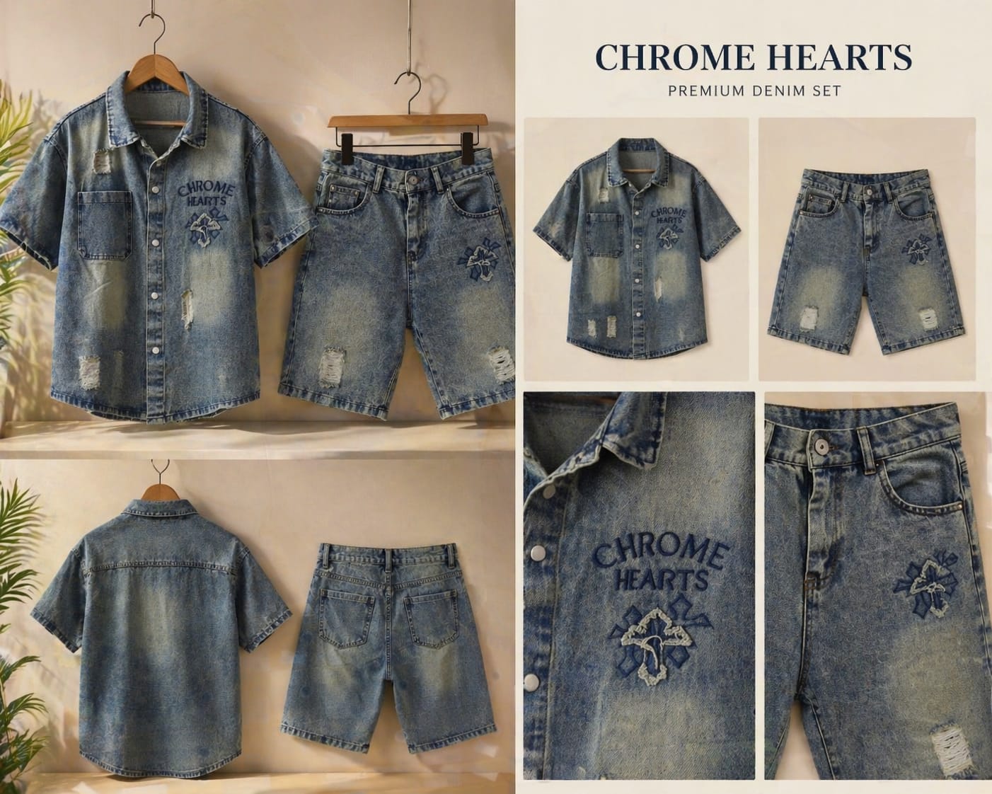 Washed Denim Cord Set – Baggy Street Edition