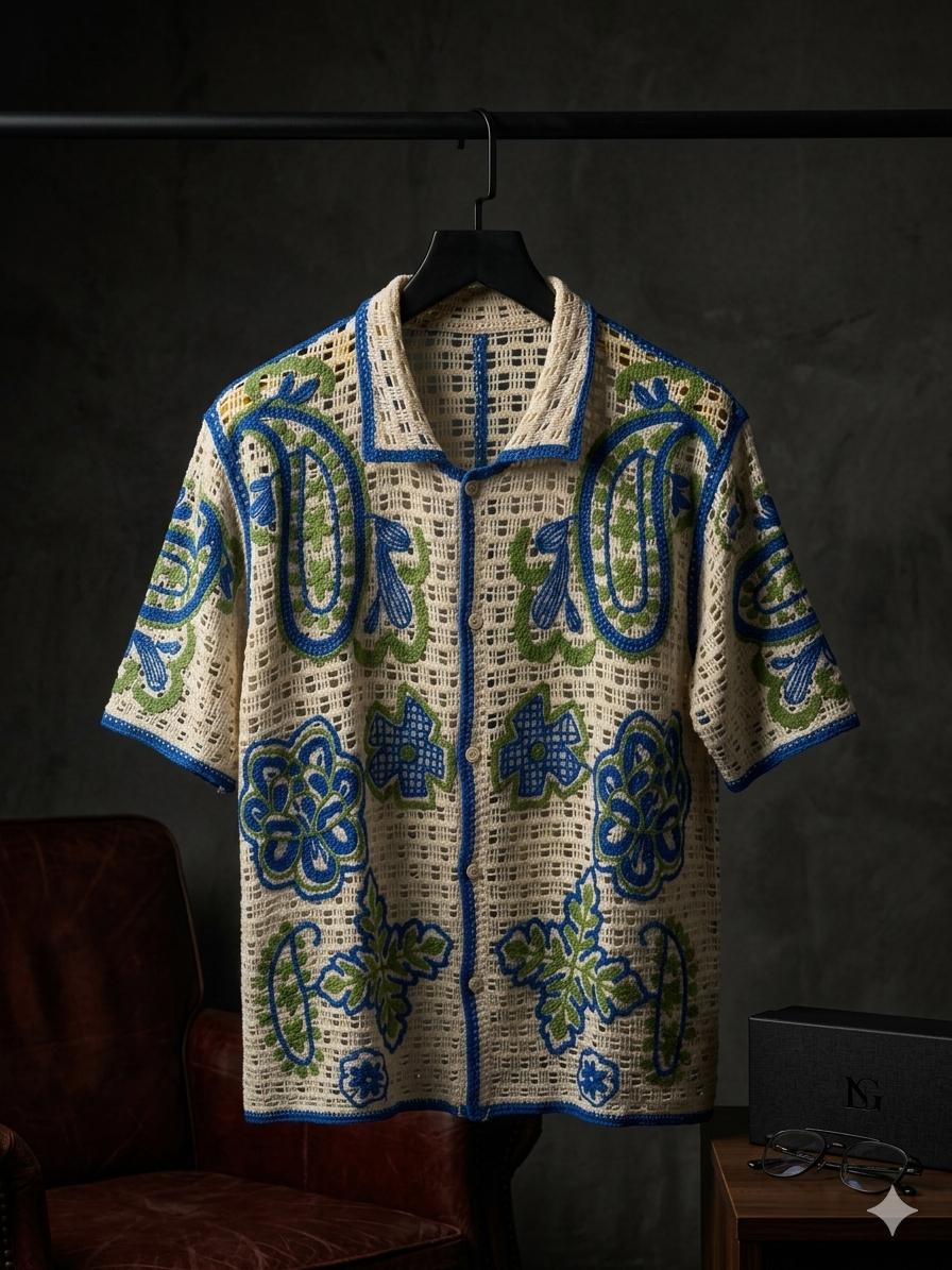 Coastal Knit Vacation Shirt