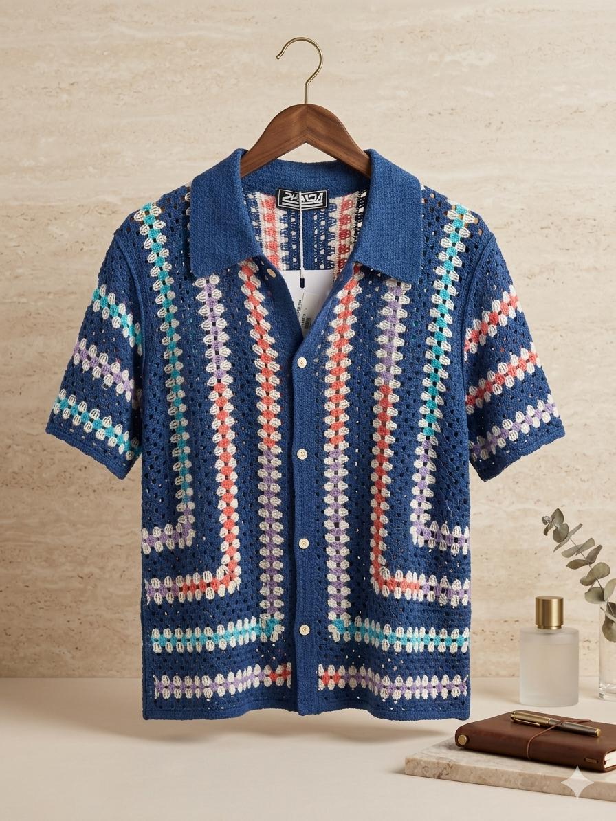 Coastal Knit Vacation Shirt