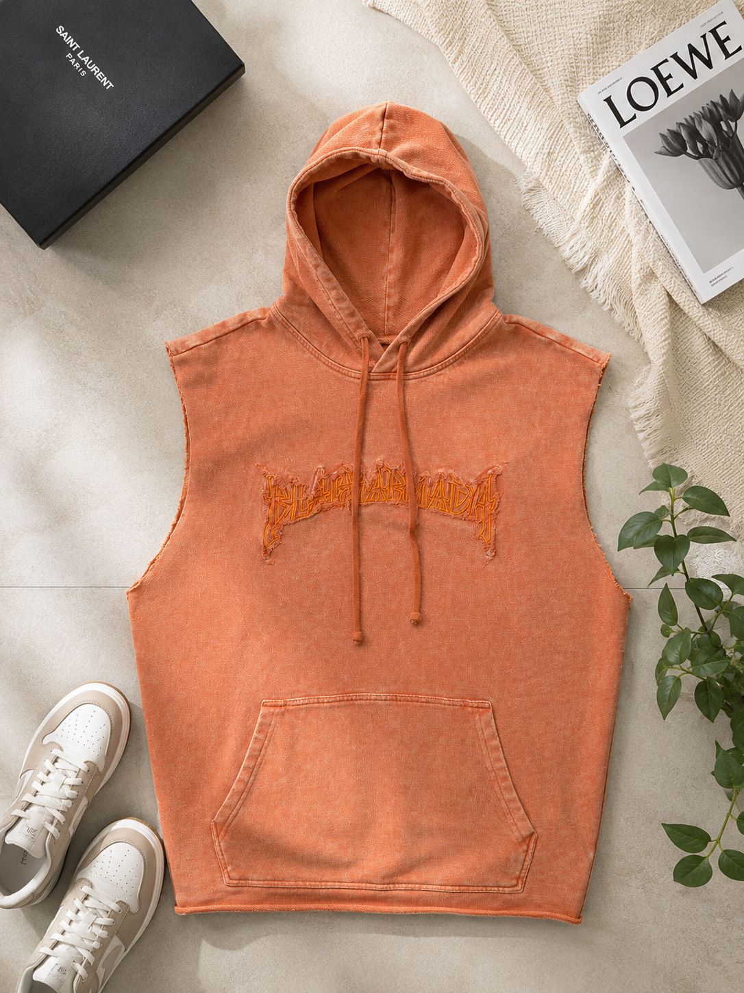 Street Edge Sleeveless Hoodie (Sando)