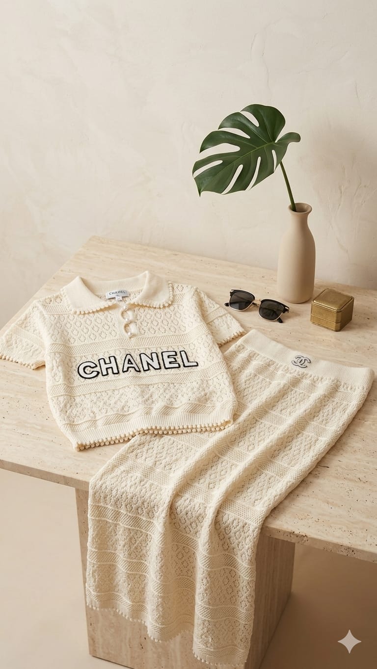 Luxe Crochet Knit Cord Set (Women)