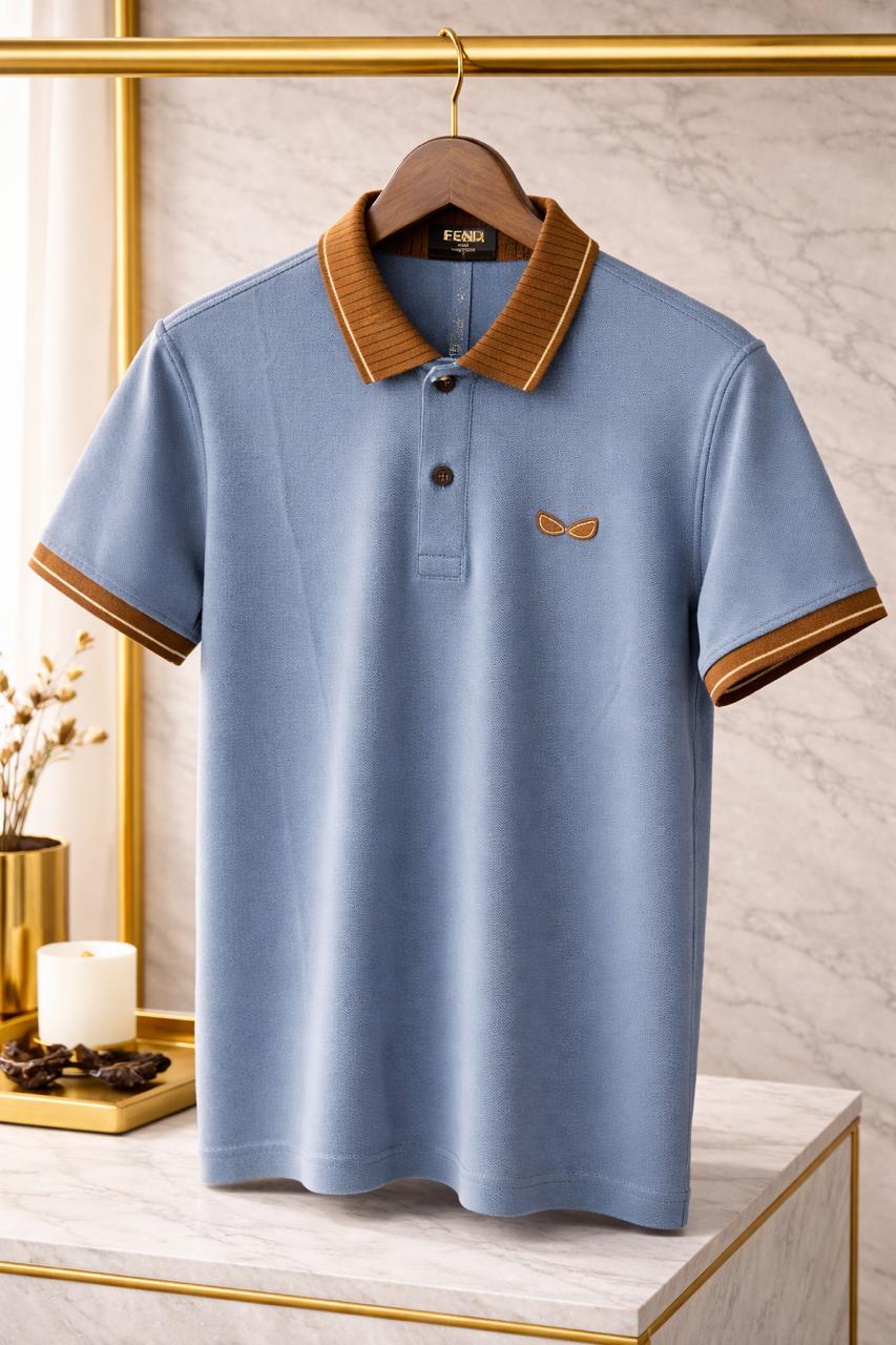 Monogram Collar Premium Polo (Men)