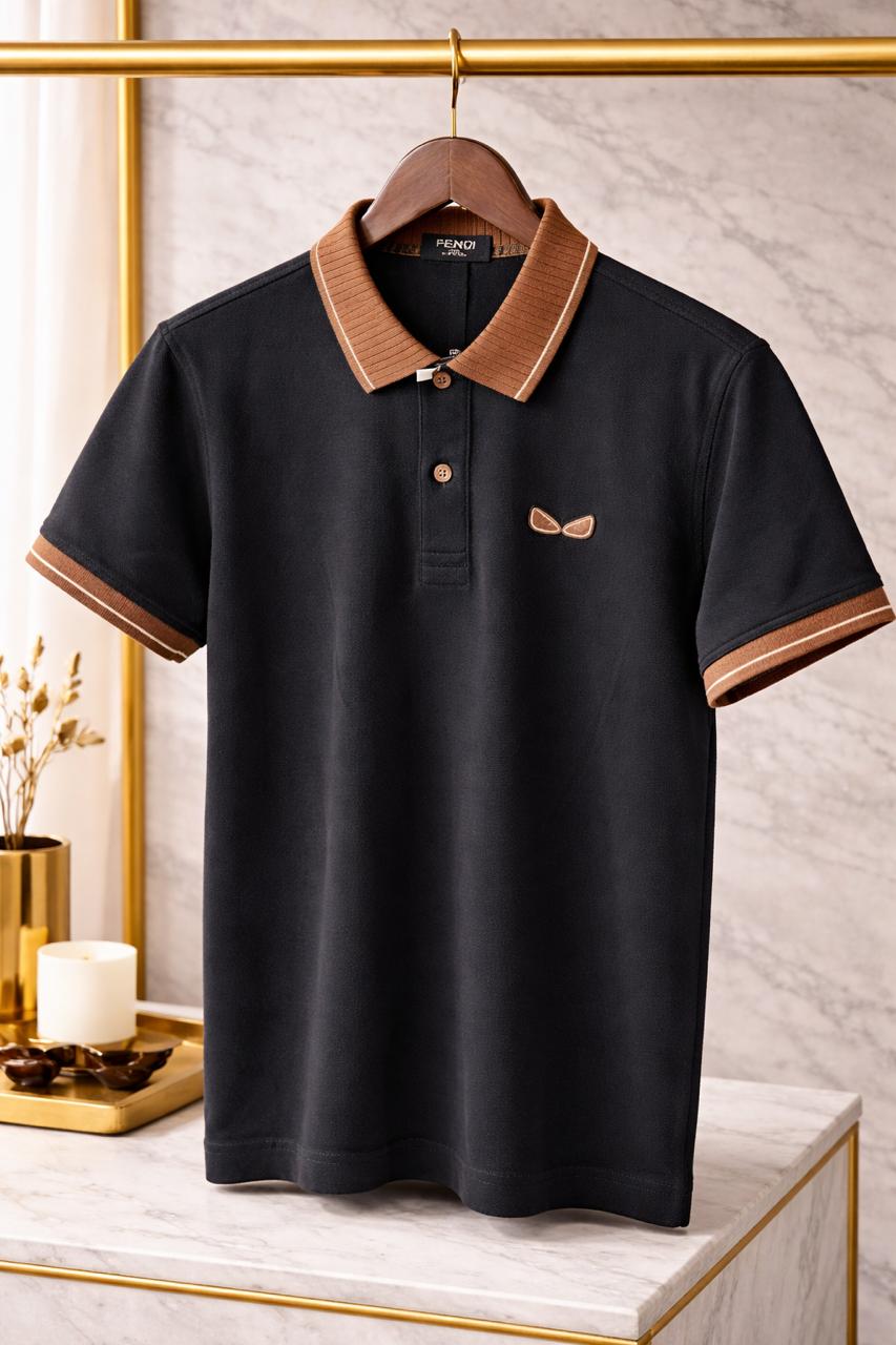 Monogram Collar Premium Polo (Men)