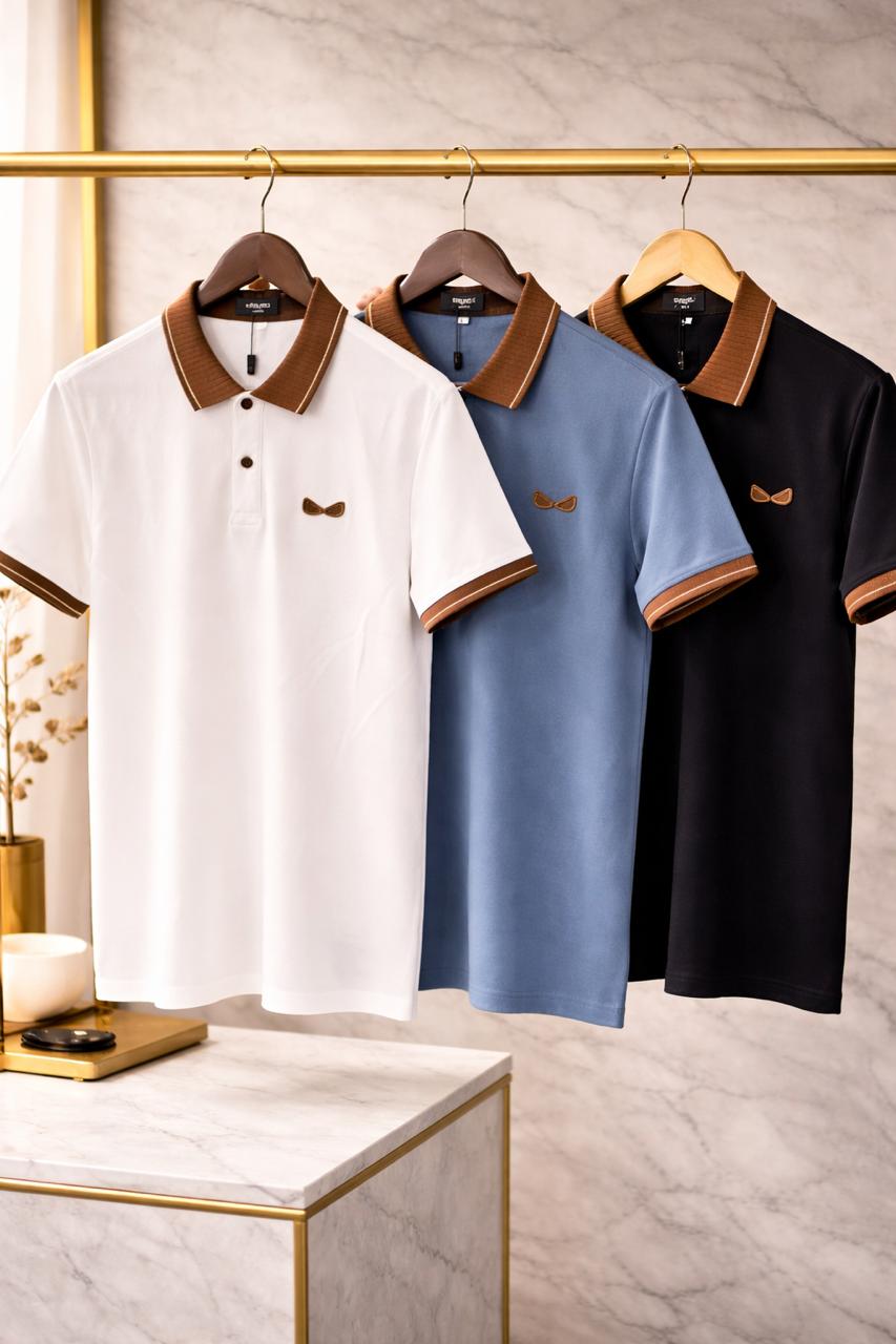 Monogram Collar Premium Polo (Men)