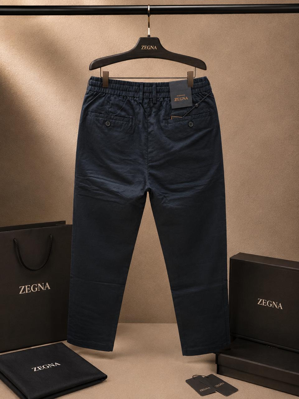 Executive Linen Drawstring Chinos (Men)