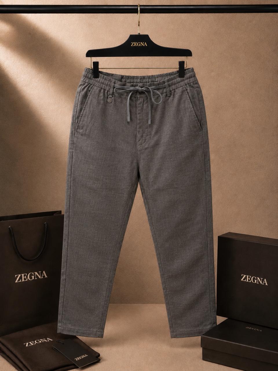 Executive Linen Drawstring Chinos (Men)