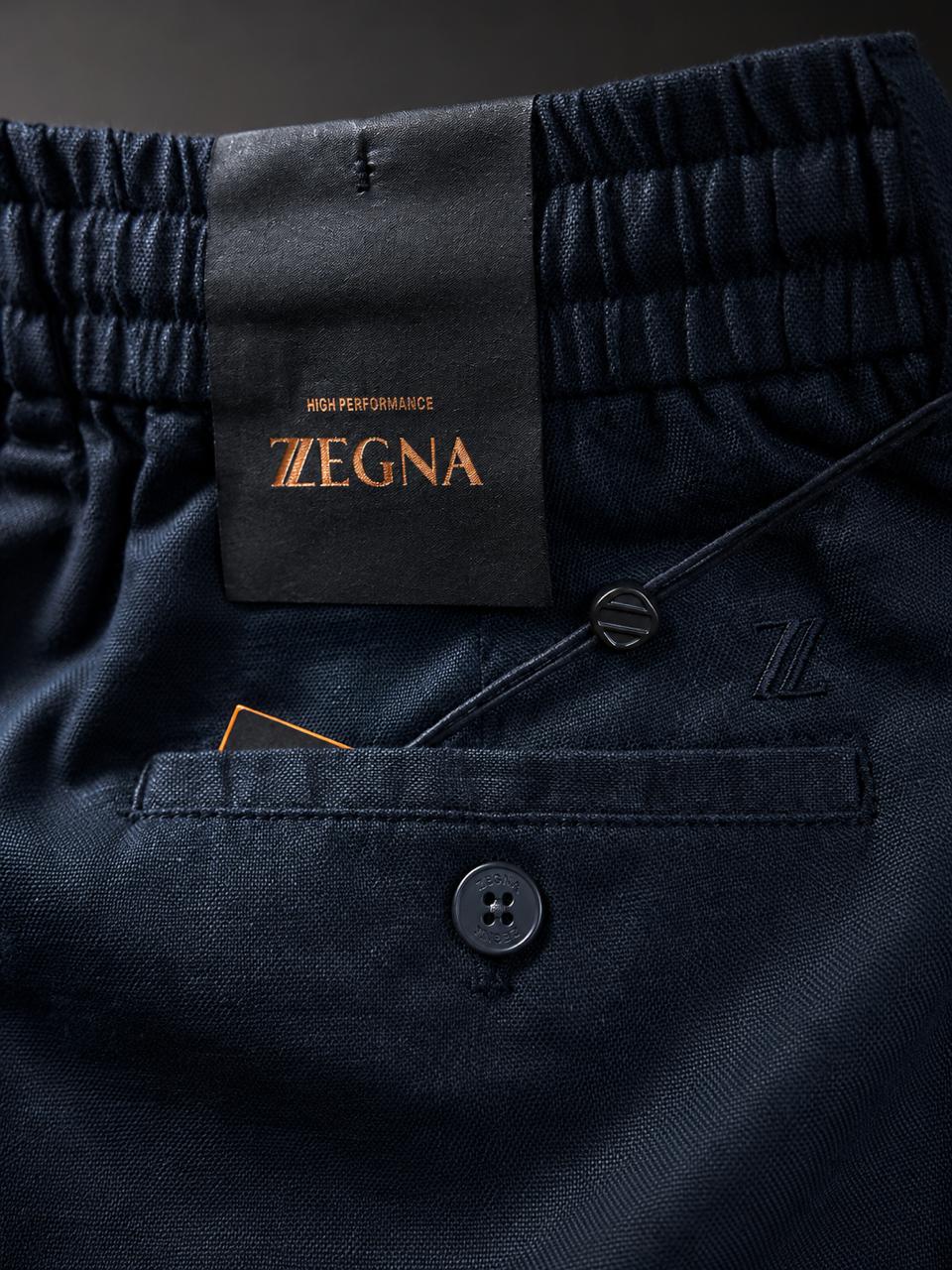 Executive Linen Drawstring Chinos (Men)