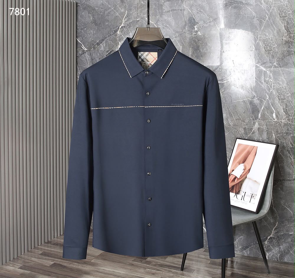 Men’s Pre-Winter Check-Accent Long Sleeve Casual Shirt