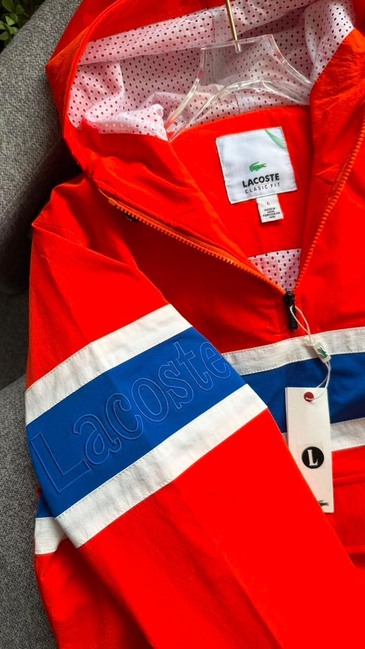 Colorblock Hooded Windbreaker Anorak Jacket