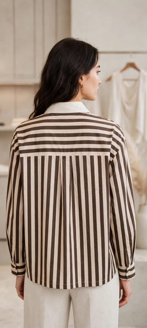 IMPORT-EDITION STRIPED SWEATER SHIRT
