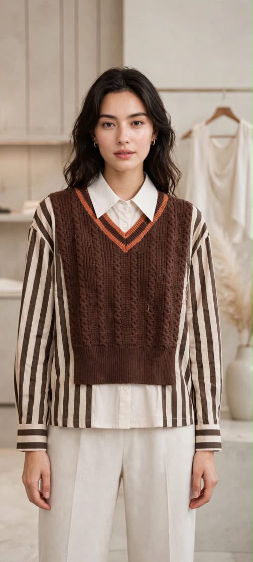 IMPORT-EDITION STRIPED SWEATER SHIRT