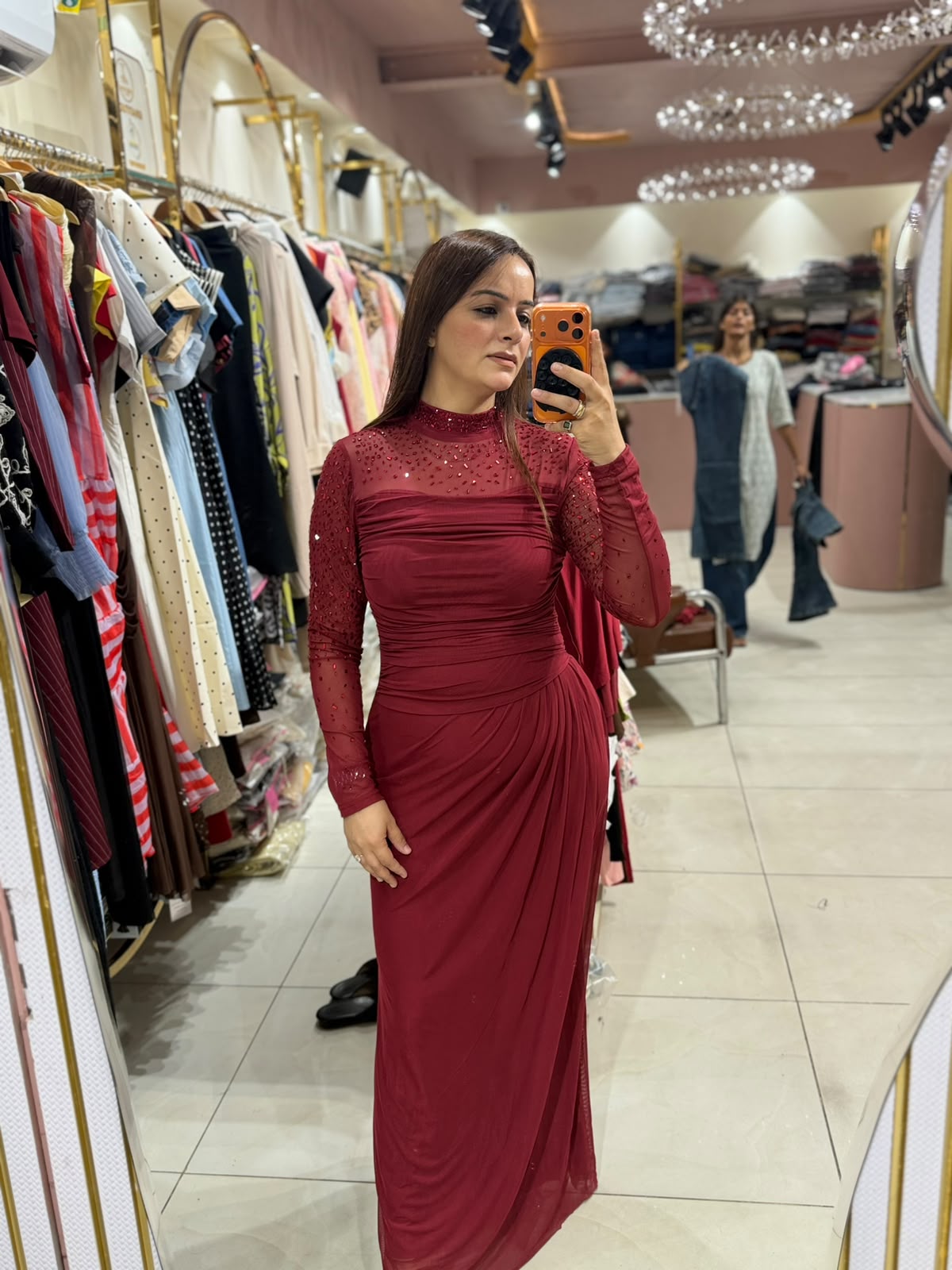 Premium Embellished Evening Maxi Dress