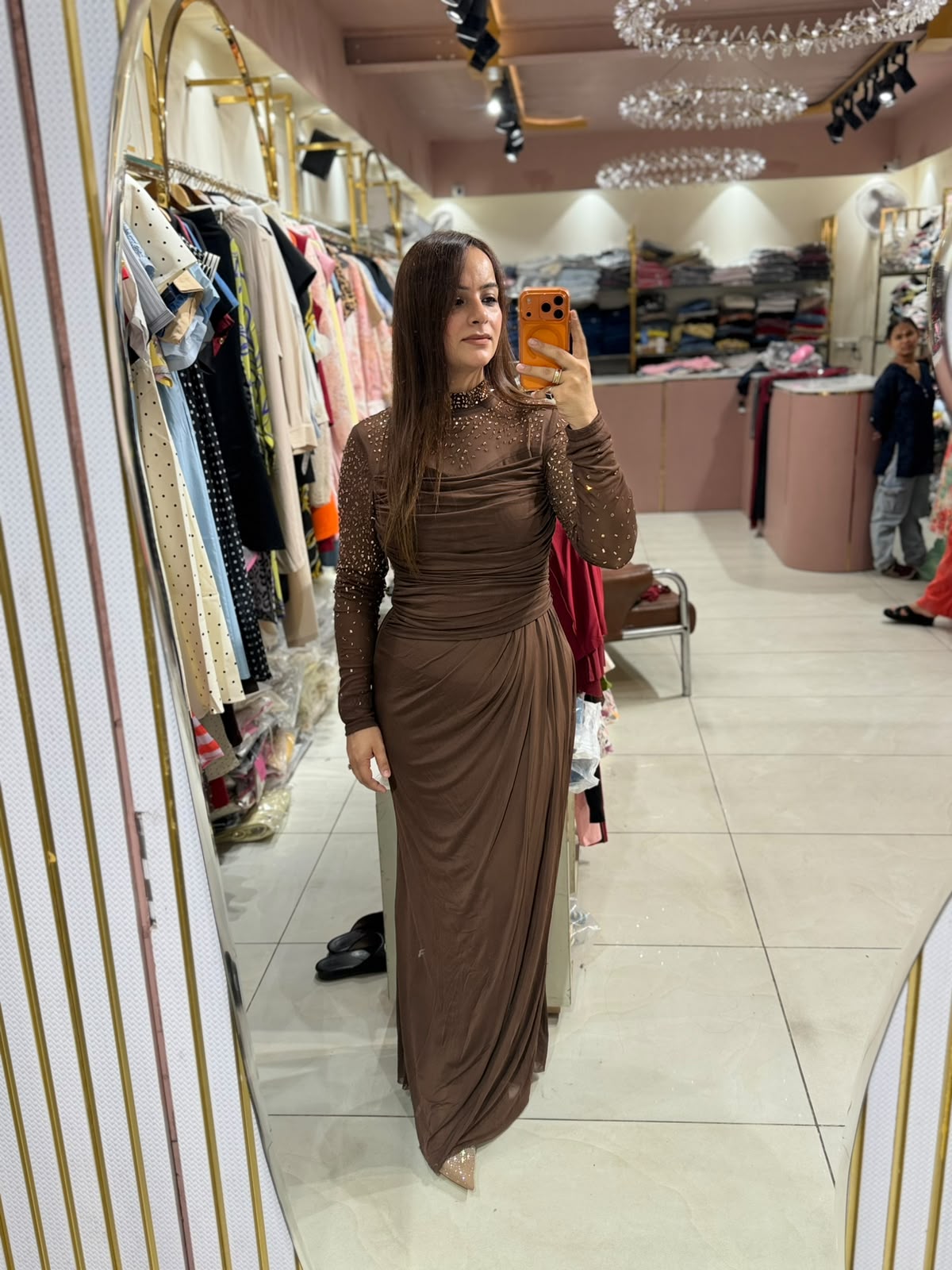 Premium Embellished Evening Maxi Dress